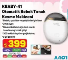 KİWİ BABY KBABY-41 OTOMATİK BEBEK TIRNAK KESME MAKİNESİ